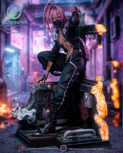 Talia Yang cyberpunk edgerunners 2 resin 3d print