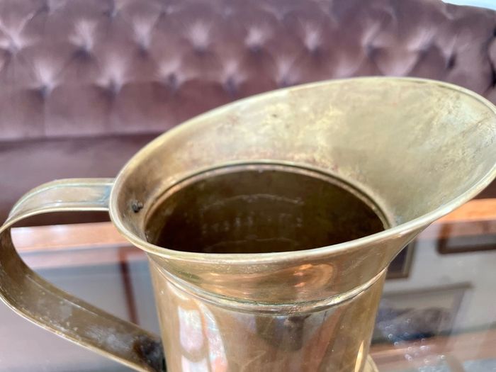 Antique Dutch Melkkan Brass Milk Can Vintage Decoration Authentic Brass Milk Can