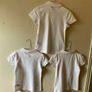 3 White girls polo shirts (new/as new) age 8-9 Image 7