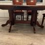 Mahogany style extending table plus 6 chairs. Image 6