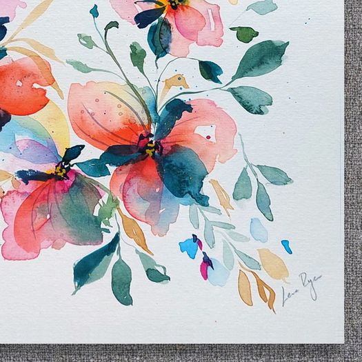 Original Watercolour Floral Painting