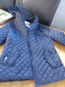 Ladies Navy Quilted Jacket for Sale