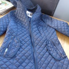 Ladies Navy Quilted Jacket for Sale
