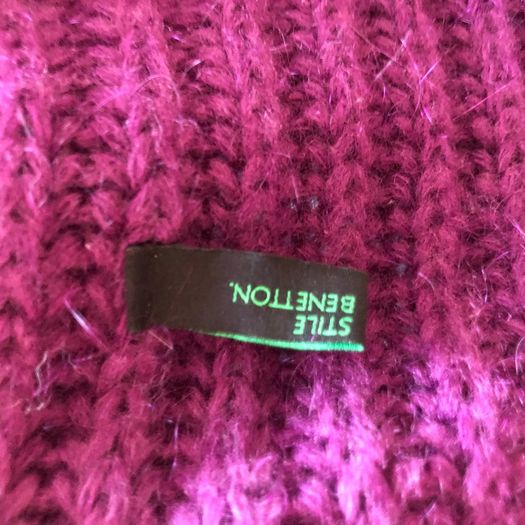 Wool blend sweater wrap from Benetton