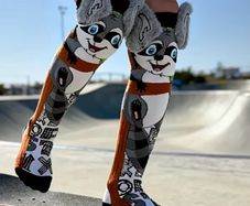 Raccoon socks