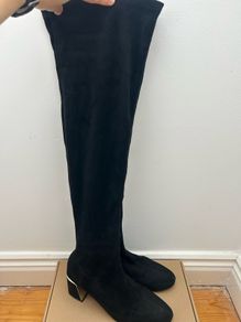 Black tall boots