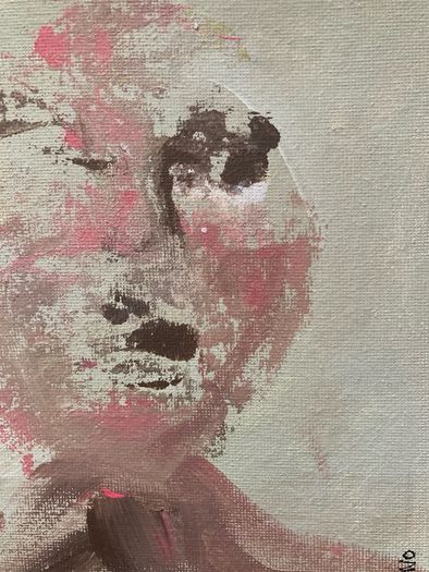 Original Contemporary painting Irish Art Portrait of Woman abstract art Gift