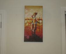 African themed canvas painting