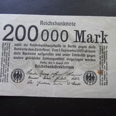 Germany. Reichsbanknote. 200,000 Mark (9.8.1923)