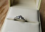 9ct white Gold dress ring