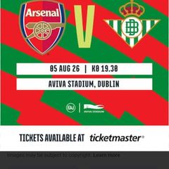 Arsenal V Real Betis