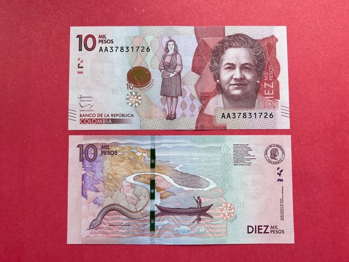 Colombia  10000 Pesos. 2015  Pick. 460a.  ( Uncirculated )
