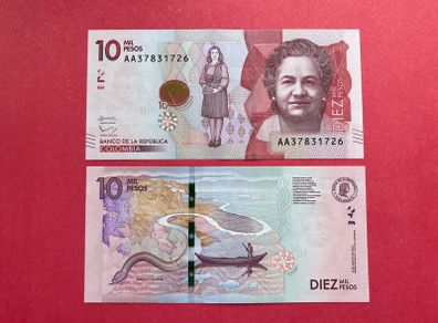 Colombia  10000 Pesos. 2015  Pick. 460a.  ( Uncirculated )