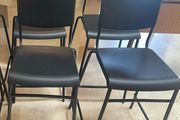 3 x Black Kitchen Breakfast Bar Stools - Can Deliver