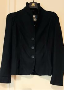 Per Una Navy Pure Linen Blazer S12