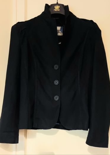 Per Una Navy Pure Linen Blazer S12