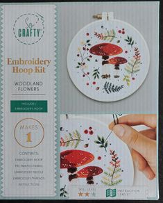 Embroidery hoop kit