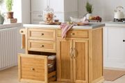 Kitchen Cabinet Stainless Steel Worktop Kitchen Island High-Quality Bamboo