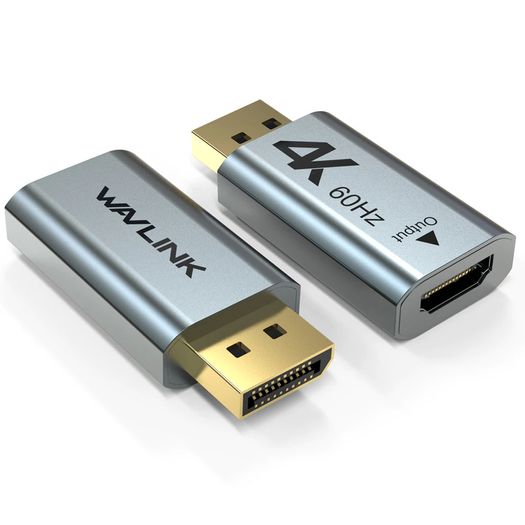 Wavlink Premium Active DisplayPort (Male) to HDMI (Female) UHD (4K@60Hz) (Aluminum Alloy/Gold Plated) Adapter (Brand New/Warranty)