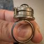 Vintage 925 Sterling Silver Secret Compartment Ring with Black Onyx Stone Image 3