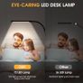 FREE P&P Led Desk Lamp with Clamp, Eye-Caring Clip on Light, Desk Light for Home Office, 3 Modes 10 Brightness, Flexible Gooseneck, Memory Function, Study, Work, Draw, Reading Image 5