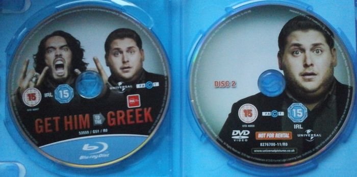 Get Him To The Greek [2010] Johah Hill & Russell Brand [Blu-ray + DVD Movie]