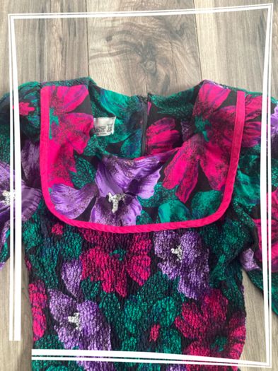 80s Vintage Maxi Dress