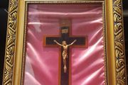 Vintage Irish Religious Cross in a Frame