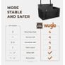 Wuglo extra stable dog car seat with seat belt Image 6
