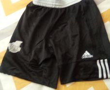 Medium.  Addidas.  Black.  Shorts
