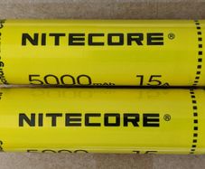 2 x Genuine Nitecore 21700 Li-ion batteries (5000mAh)