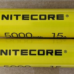 2 x Genuine Nitecore 21700 Li-ion batteries (5000mAh)