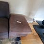 free sofa and large pouffe Image 2