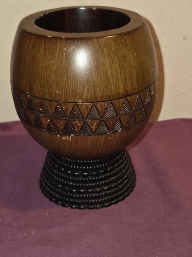 Soul Journeys Carved Wooden Bowl
