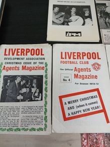 football program lot all Liverpool fc related