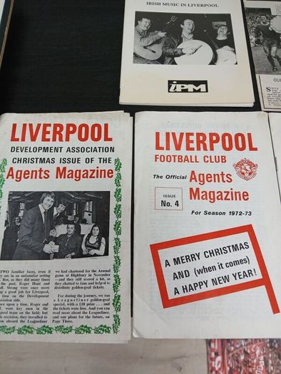 football program lot all Liverpool fc related