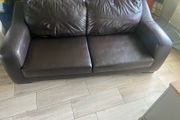 FREE 3 seater leather couch. MUST GO NOW