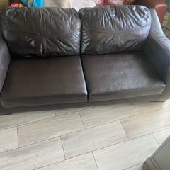 FREE 3 seater and 2 seater leather couches. MUST GO NOW
