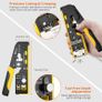 RJ45 Crimp Tool - 3 in 1 Pass Through Ethernet Crimping Tool Kit with 20PCS CAT7 Gold-Plated Copper Shielded Connectors & 20PCS Protection Covers for 8P CAT5 Cat6 CAT7 & 6P RJ11 RJ12 Image 5