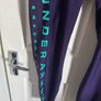 Under Armour Heat Gear logo purple ladies compression leggings size XL UK18 EU46 Postage included Image 2