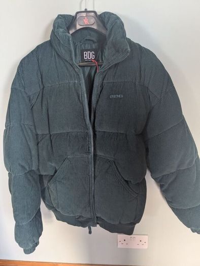 Urban Outfitters BDG Green Cord Puff Jacket (NEW)