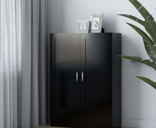 Book Cabinet Black 82.5x30.5x115 cm