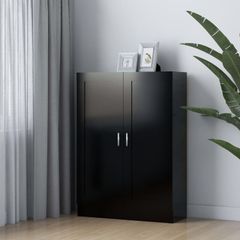 Book Cabinet Black 82.5x30.5x115 cm