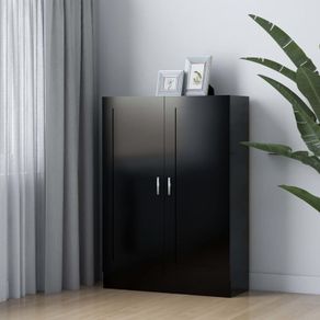 Book Cabinet Black 82.5x30.5x115 cm