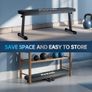 Weight Bench, Foldable Workout Bench for Home Gym with 660 LBS Weight Capacity, Flat Bench Press for Full Body Workout, Black Image 7