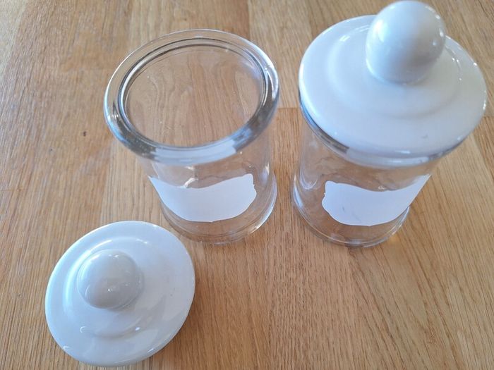 Glass Storage Jars with Ceramic Lids