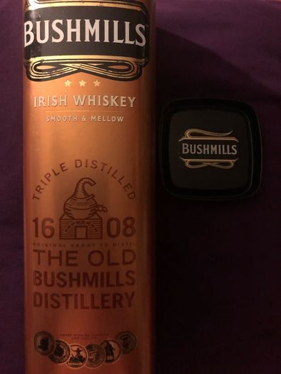 Bushmills jack  daniels whiskey empty box