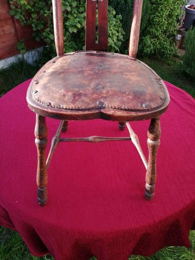 Antique Art Nouveau Rustic Ladies Chair c. 1880