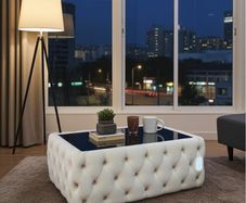 Chesterfield Coffee Table Velvet Rectangle 83x63