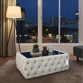 Chesterfield Coffee Table Velvet Rectangle 83x63